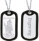 FaithHeart Heiliger Christophorus Anhänger, Edelstahl St Christophorus Halskette, Kette mit Silikon Hundemarke Anhänger, Amulett mit Gravur für Vatertag Weihnachten