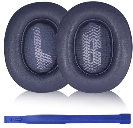 Aiivioll Ersatz Ohrpolster Kompatibel mit JBL LIVE 500BT Wireless Over-Ear-Kopfhörern Ohrpolster Headset Ohrpolster Protein PU-Leder-Ohrpolster Reparaturteile(Blau)