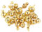 100 Stück Golden Metallglöckchen,Glöckchen Schellen aus Eisen mit Öse,Weihnachten Hochzeit Dekor Anhänger Bells für DIY Basteln Schmuckherstellung Haustier Wind Glockenspiel Weihnachtendeko,6mm