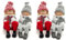 DARO DEKO Winterkinder Kantenhocker 4 Stück Mädchen und Junge 22cm Dekofigur Weihnachtsdeko