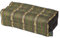 Handelsturm Kissen Block 35x15x10 mit Füllung aus Kapok. Perfekt für Meditation, Yoga und Entspannung (Gold & Grün)