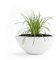 Pflanzwerk® Pflanzkübel Pflanzschale Bowl Ø 55cm Weiss *Frostbeständige Blumenschale* *Deutsche Premiumqualität* *Lotus-Effekt Imprägnierung*