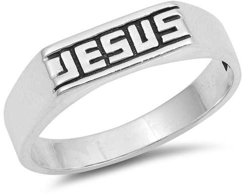 Joyara Sterling Silber 925 Jesus Ring