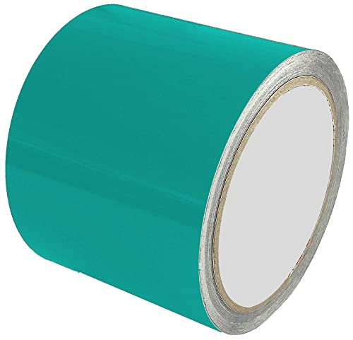 INDIGOS UG - Klebeband Mint glänzend - 10m x 100mm - Zierstreifen Auto Zubehör - Felgenaufkleber Motorrad - Autofolie - Boot Modellbau - Dekorstreifen Seitenstreifen Tuning