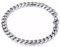 DVRK ® Pulsera Hombre Plata 7 mm con Base Acero Inoxidable 316L - Brazalete Plata Hombre Resistente al Agua y al Sudor - Esclava 21 cm, Idea Regalo Chico