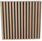 Akustikpaneele Holz in Eiche Weiß - 3x quadratrische Wandpaneele 58x58x2,1 cm - Echtholzfurnier mit Filz - Holzpaneele Wandverkleidung zum Kleben oder Schrauben - einfache Montage