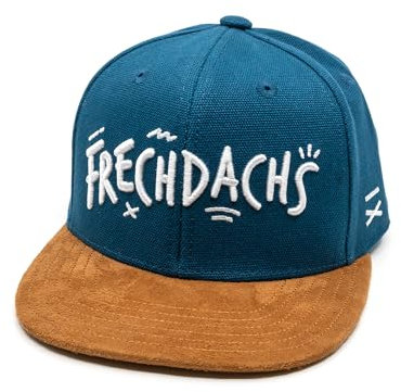 Hand und Feuer Snapback Cap Kinder Frechdachs Dunkelblau Canvas L