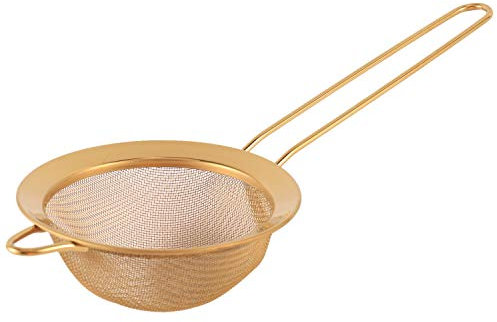 Widybord Colador de Aceite de Fina de Acero Inoxidable, tamiz de harina Dorada, colador de harina, café, Filtro de de Cocina, Utensilios para Hornear, S