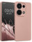 kwmobile Housse Compatible avec Xiaomi Redmi Note 13 Pro 4G Coque - Housse de téléphone Protection Souple en TPU - Or Rose métallique