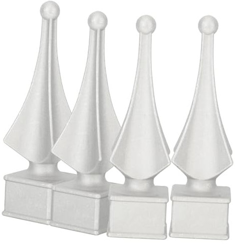 BESTonZON Verzinkte Zaunkappen 6 X 6 Pfostenkappen Dekorative Zaun-ersatz-endstücke Schlichtes Design Endstück Toraufsatz Dekorative Zaun-endstücke Für Den Hof