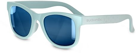 Suavinex, Gafas de Sol para Bebés de 12 a 24 Meses, Polarizadas, con Filtro UV 400, 100% Protección Rayos UVA y UVB, con Funda Incluida, Muy Flexibles y Ligeras, de Forma Cuadrada, Color Verde