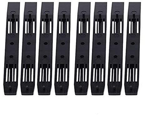 Sujurio 4 Pairs Hard Drive Rails Chassis Cage Accessories Drive Bay Slider Plastic Rails for 3.5 to 5.25 Hard Drive Tray