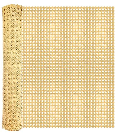 Rouleau de Cannage Synthétique 50cm x 200cm - Toile Rotin Hydrofuge Résistante, Structure Hexagonale pour Rénovation de Meubles Larges (Lit, Canapé, Cloison Décorative)