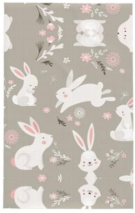 Das supersaugfähige Handtuch mit Osterhasen ist sehr geeignet für unordentliche Küche und trockenes Geschirr.