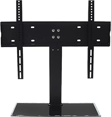 HPTHLY Base per TV da Tavolo Regolabile in Altezza con Base in Vetro temperato, per la Maggior Parte dei televisori LCD a Schermo Piatto da 32 a 50 Pollici, Supporta Fino a 88 l,