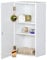 Floordirekt Badezimmerschrank | Kleiner Badschrank für Badezimmer Möbel, Weiß Bathroom Cabinet, 60 x 30 x 20 cm (Nebraska)