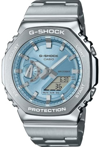 Casio GM-2110D-2AER Uhr Digitales Quarzuhrwerk Stahl Unisex