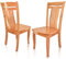 VAKON SALON - Esszimmerstühle 2er Set aus Kirschbaumholz, Holzstuhl, Küchenstuhl aus Massivholz bis 150 kg - Design 809 - Naturholz