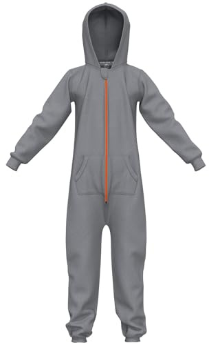GRADNETZ Kinderjumpsuit aus Biobaumwolle für Jungen und Mädchen mit Kapuze Overall Anzug Onesie Kids Organic Cotton
