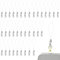 50 Stück Weiß Cordón para teléfono móvil para llaveros, anillas para teléfono móvil con mosquetón, correa para anilla de teléfono, cordón para colgante de teléfono móvil, colgante para llave USB