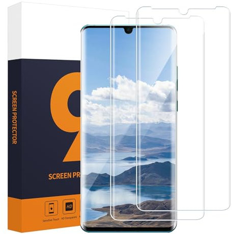 Carantee 2 Pièces Verre Trempé pour Huawei P30 Pro, 3D Ultra résistant vitre protection pour Huawei P30 Pro vitre protection, Sans Bulles Haute Sensibilité Tactile Huawei P30 Pro Protection écran