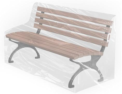 Gartenbank Abdeckung 160 * 80 * 75cm Gartenbank Schutzhülle Schutzhülle Gartenbank Transparent Abdeckung Holzbank Gartenbank Schutz Abdeckhauben für Bänke Abdeckplane für Regenschutz Wetterfeste