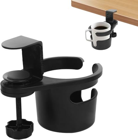 LgowithU Adjustable Desk Bottle Holder, Drink Holder Table, Cup Holder, Tilt-Proof Cup Holder, Cup Holder, Anti Spill for Cup, Verre, Glasses, Mug, Stanley, Coffee Cup
