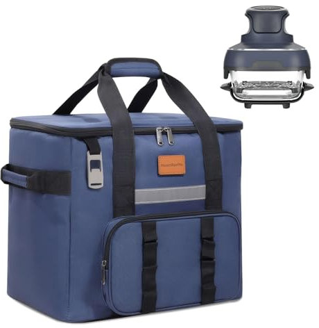 Portable Insulated Camping Bag for Ninja Crispi FN101 Air Fryer, Leakproof & Waterproof Collapsible Design, Perfect for Outdoor Activities Like Camping, Picnics, and Travel