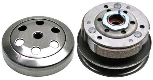 cyclingcolors Kupplung kompatibel mit MBK Booster Nitro Yamaha BW's Aerox Aprilia SR Malagutti F12 Durchmesser 107mm Motorrad Roller Moped Kupplung