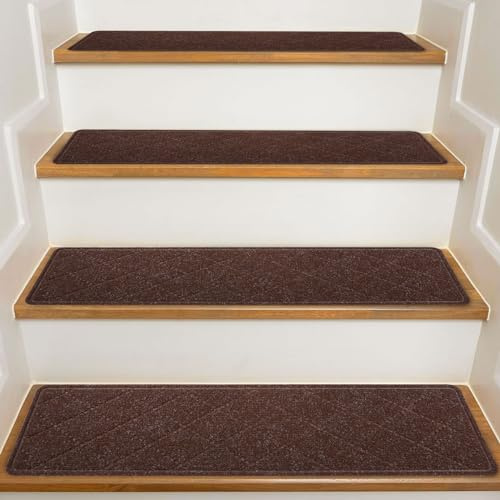KOOTETA Treppenstufen rutschfest 20x76cm (15er Set) für Glatte Treppen