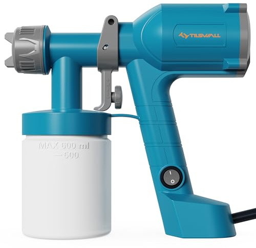 Tilswall HVLP Pistola a Spruzzo Elettricacon Contenitore da 600ml