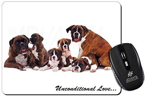 Advanta Group Boxer Dog-Love Computer Mouse Mat