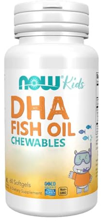 Kid's DHA Chewables, Tasty Fruit, 60 Softgels, NOW Foods