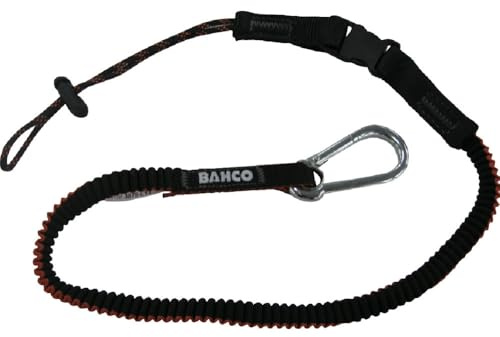 Bahco 3875-LY3 Absturzsicherungsleine mit Wechselbare Schlaufe, 1 kg, 1,2 m