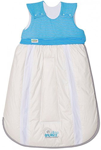 Odenwälder 1271-1972 Gr.70 Schlafsack Clima-Balance Streifen aqua
