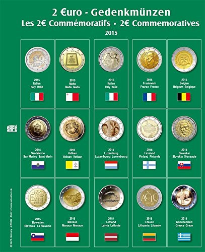 SAFE 7341-14 Premium Münzblatt für 2 Euro des Jahres 2015
