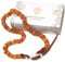 Amber Neck – Bernsteinhalsband für Hunde & andere Haustiere – Handgemacht aus echtem baltischen Bernstein – Echtes Leder – Verstellbar – Geschenkverpackung – Größen 35-40 cm