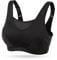 WingsLove Women's High Impact Sports Bra High Support Wireless Adjustable Plus Size for Large Breasts Black