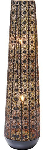 Kare Design Bodenleuchte Sultan Cone, Gold, Landhaus, Stehleuchte, Wohnzimmer, Esszimmer, Schlafzimmer, 120x31x31cm (H/B/T)