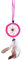Ciffre Traumfänger Halskette Dreamcatcher Leder Fair Trade Auto LKW Truck Rückspiegel Deko Pink (Durchmesser ca. 6cm)
