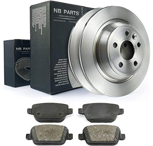 NB PARTS Bremsscheiben Beläge hinten 302mm voll passend für Ford Mondeo IV S-Max Focus Galaxy