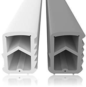 Stahlzargendichtung Weiß 10m - gegen Zugluft Lärm & Staub spart Heizkosten Dichtung Dichtungshöhe 16mm Dichtungsbreite 12mm Falz Türdichtung (Weiss 10m)