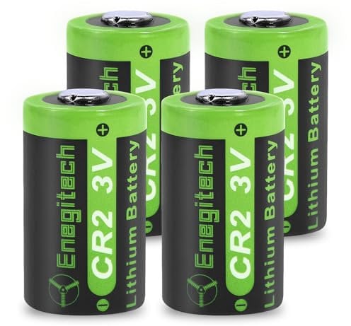 Enegitech CR2 Batteries, 3V CR2 Lithium Batteries CR15H270 for Golf Rangefinder Security Alarm System Non-Rechargeable (CR2 4 Pack)