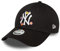 New era New York Yankees Basecap für Frauen schwarz Teamlogo NY Blümchen verstellbar 9Forty MLB - One-Size