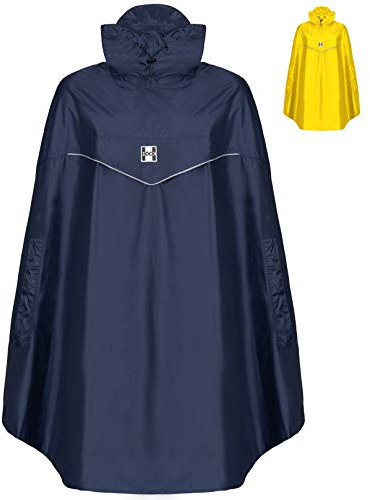 HOCK Fahrrad Regenponcho 'Rain Light' (L (bis 165cm Körpergröße), Marine)