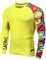 LAFROI Men's Long Sleeve UPF 50+ Baselayer Skins Performance Fit Compression Rash Guard-CLYYB Asym Pops Size LG