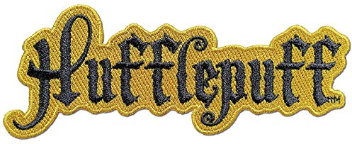 Ata-Boy Harry Potter Patch, Hufflepuff Script Aufnäher zum Aufbügeln – Harry Potter Geschenke & Merchandise