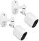 Sicherheits-Wandhalterung für Arlo Pro/Pro2/Pro3/Pro4/Ultra/Ultra2/Essential Spotlight-Kamera, verstellbare Innen- und Außenhalterung für Ihre Überwachungskamera, Weiß, 2 Stück