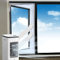 Aislante Ventanas Aire Acondicionado Sello de Ventana 300-560 cm Impermeable, para Secadora y Aire Acondicionado Portátil, Dual Cremallera Aislante Termico Ventanas-Impermeable (500cm)