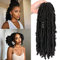 7 paquets de cheveux au crochet Butterfly-Locs 12 pouces court Bob Distressed Locs Soft Faux Locs Crochet Braids Extension de cheveux noir Soft Locs pour les femmes